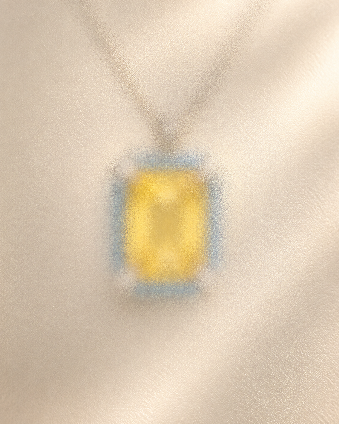 Frosted study of pale golden and blue light