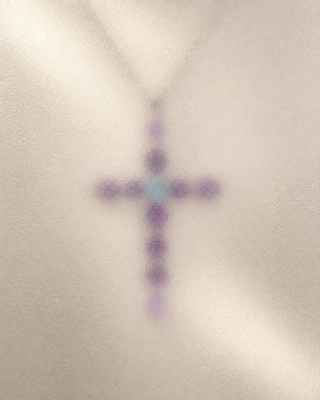 Frosted study of a faint violet silhouette